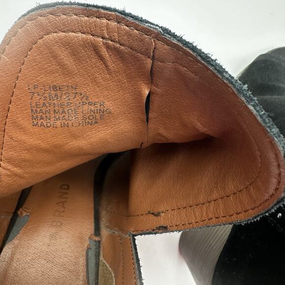 Lucky Brand Libeth Ankle Boots Women’s 7.5. Black Suede - Picture 7 of 7